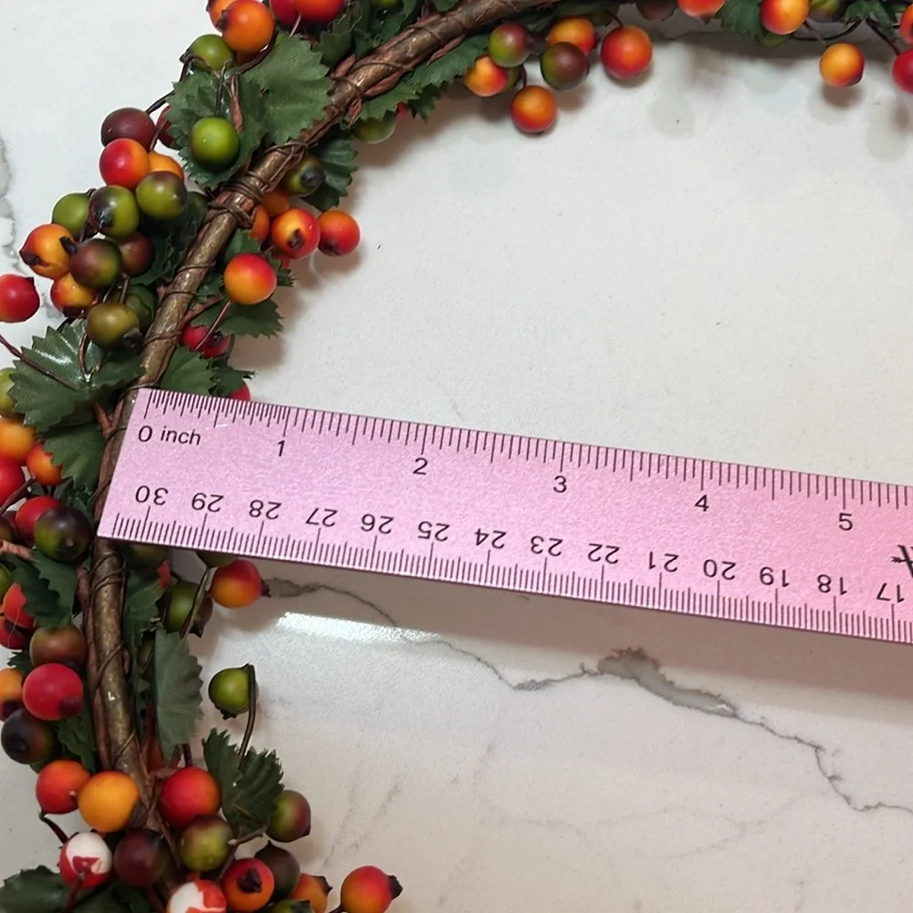 Shades of Fall Autumn Berry Wreaths Set of 3